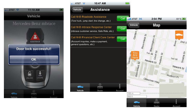 Mercedes-Benz mbrace: mobile driver assistance